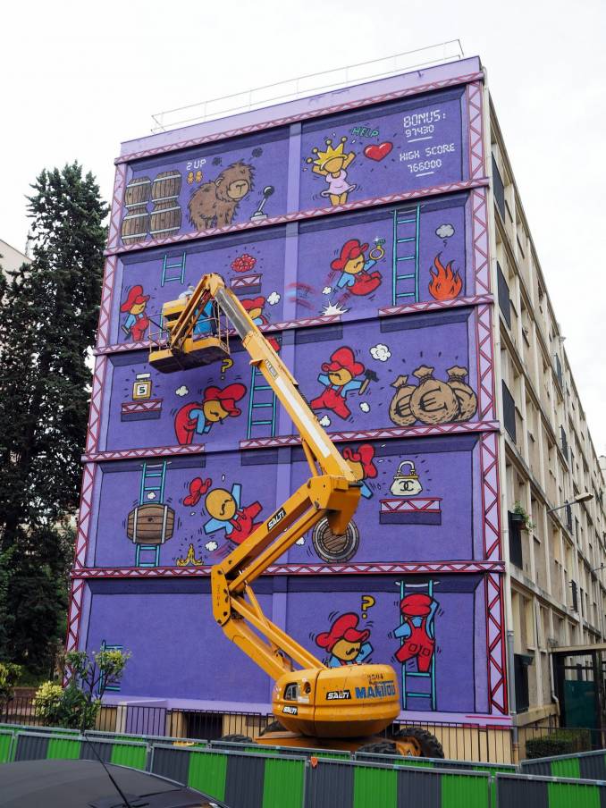 JACE, "Donkey Kong" Paris 13 // photo juillet 2015 @ vidos - street-art-avenue