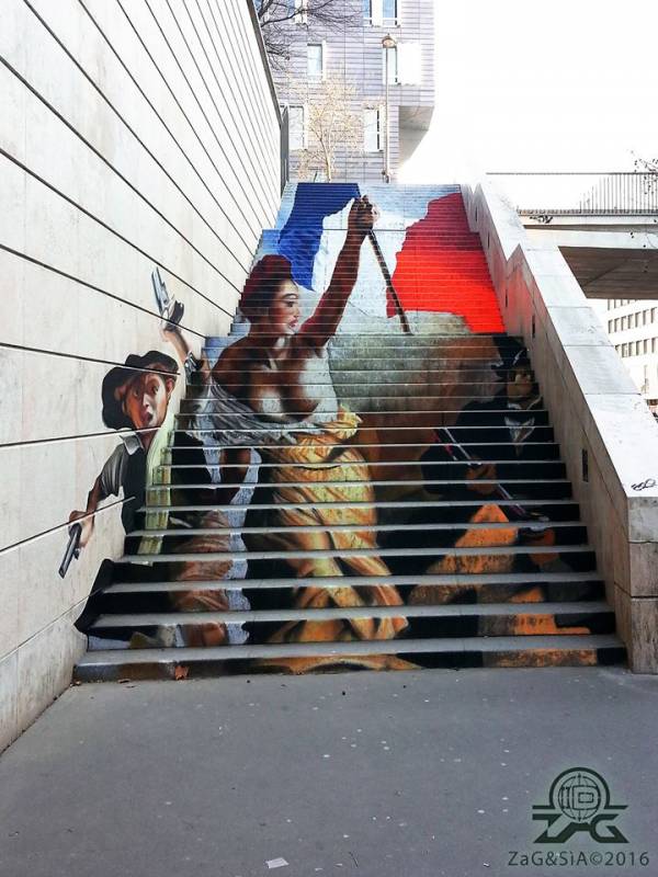 « La Liberté guidant le peuple », Zag & Sia, Paris 13 // photo © Zag & Sia