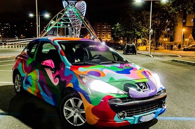 gesta future - graffiti car - street art