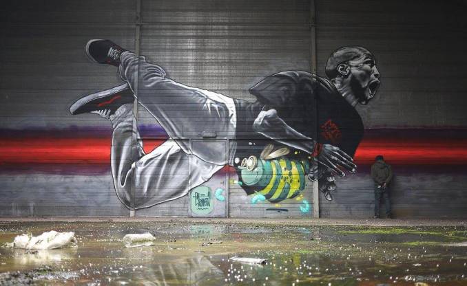 mto - street art - save the bee - strasbourg