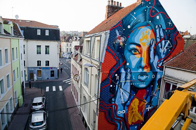 dourone - street art - reflexion - boulogne-sur-mer