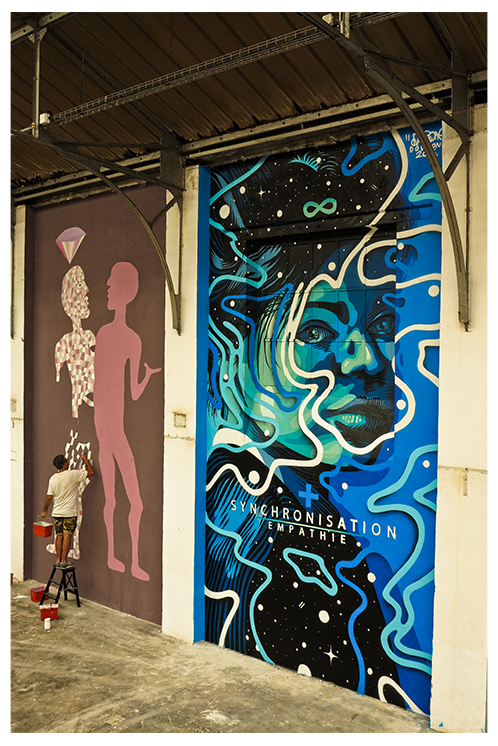 dourone - colorama - synchronisation - street art - biarritz