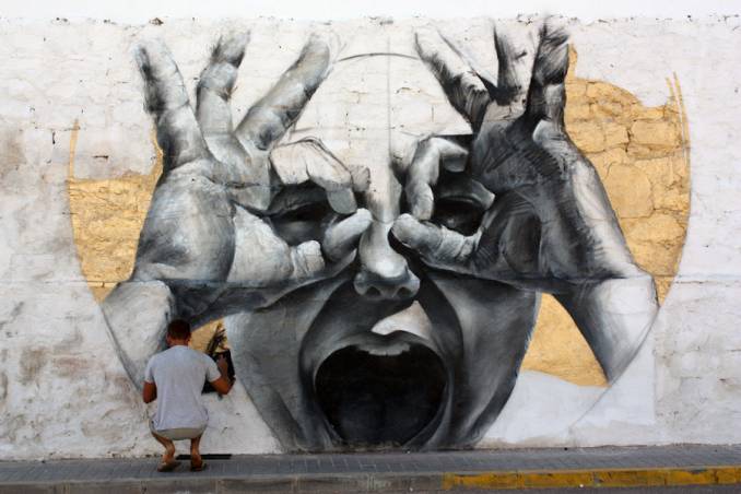 mesa - street art - espagne