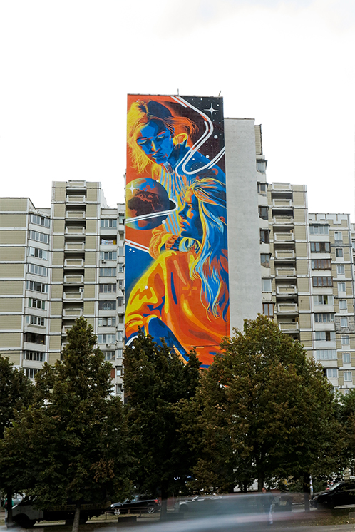 dourone - street art - fraternity - art united us - kiev