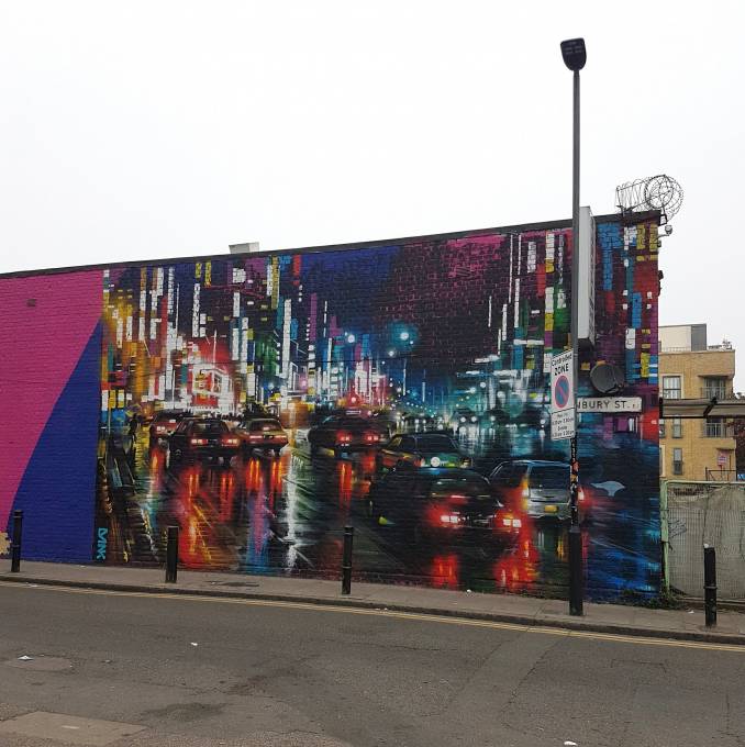 dan kitchener - dank - street art - london rush - shoreditch - londres