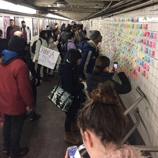 subway therapy - matthew chavez - levee - street art - new york