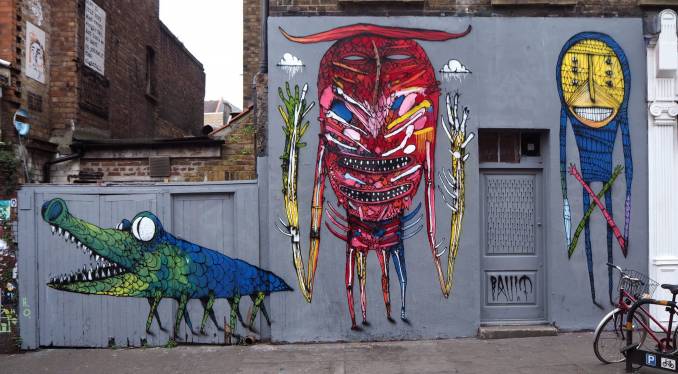 bault - street art - hanbury street - brichlane - shoreditch - londres