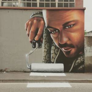 cheone - street art - zebra- italie