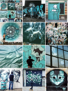 street art - turquoise - streetart avenue - instagram