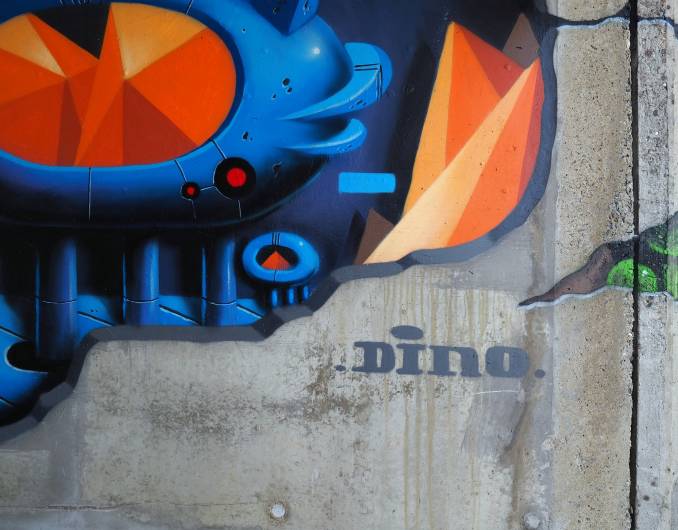 dino voodoo - street art - vannes et sa street