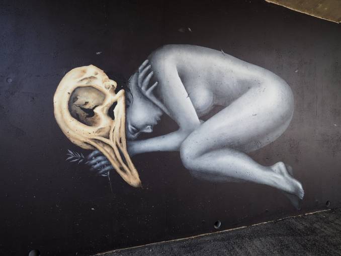 liliwenn - street art - vannes et sa street - liberté endormie
