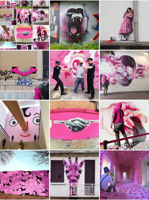 mosaic - pink - street art avenue