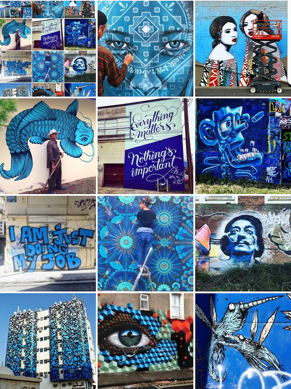 mosaic - blue - street art avenue