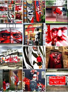 street art avenue - mosaic - red - septembre 2017