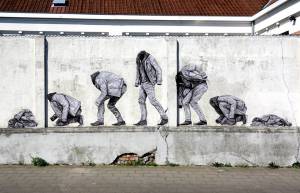 levalet - street art - dust to dust - ostende