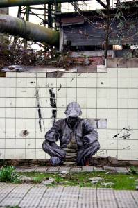 levalet - street art - reconstruction - urbanart biennale - volklingen