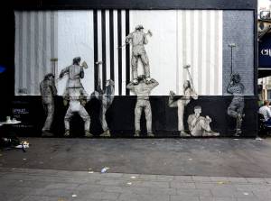levalet - street art - territory - le mur oberkampf - paris