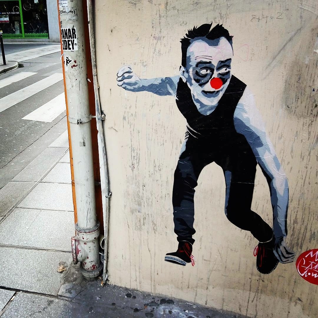 miguel donvez - mimi le clown - street art avvenue - mosaic - paris