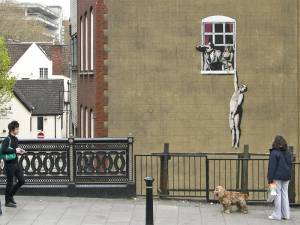 banksy - street art - graffiti - bristol