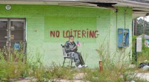 banksy - street art - graffiti - new orleans - no loitering