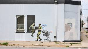 banksy - street art - graffiti - new orleans - looters