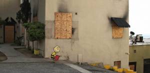 banksy - street art - graffiti - los angeles - charlie burn