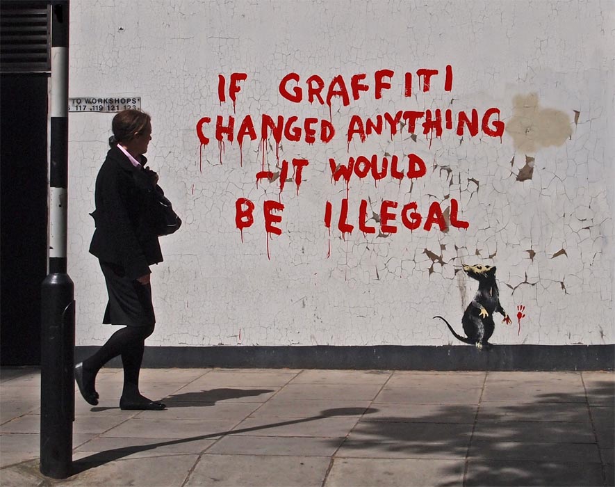 banksy - street art - graffiti - londres