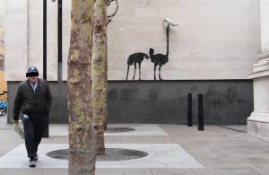 banksy - street art - graffiti - london - national gallery