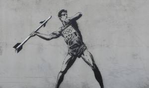 banksy - street art - graffiti - london - olympic games