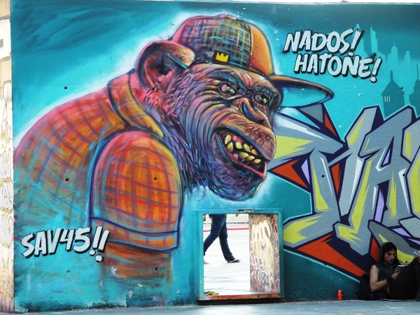 sav45 - street art - barcelone