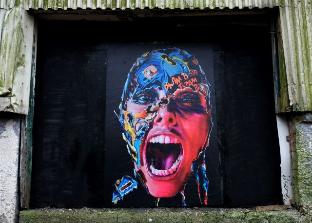 sandra chevrier - street art avenue - aberdeen - ecosse