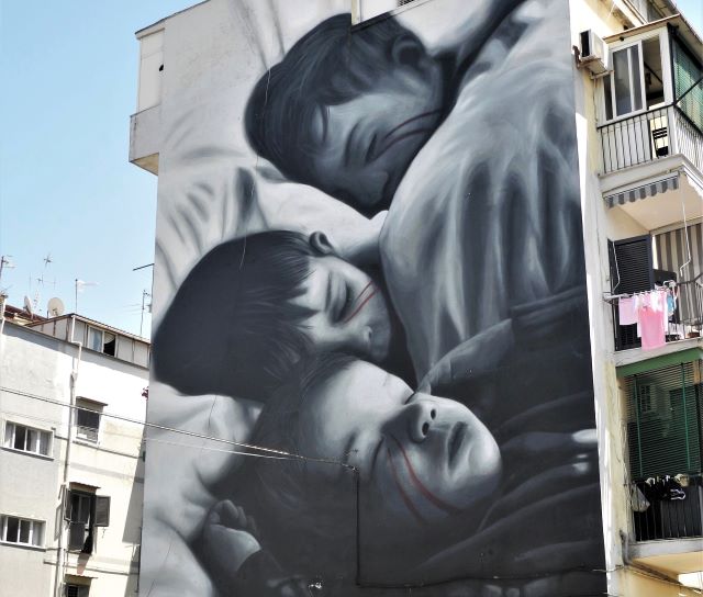 jorit - street art avenue - naples - italie