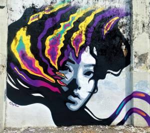 dina saadi - street art avenue - yogyakarta - indonésie