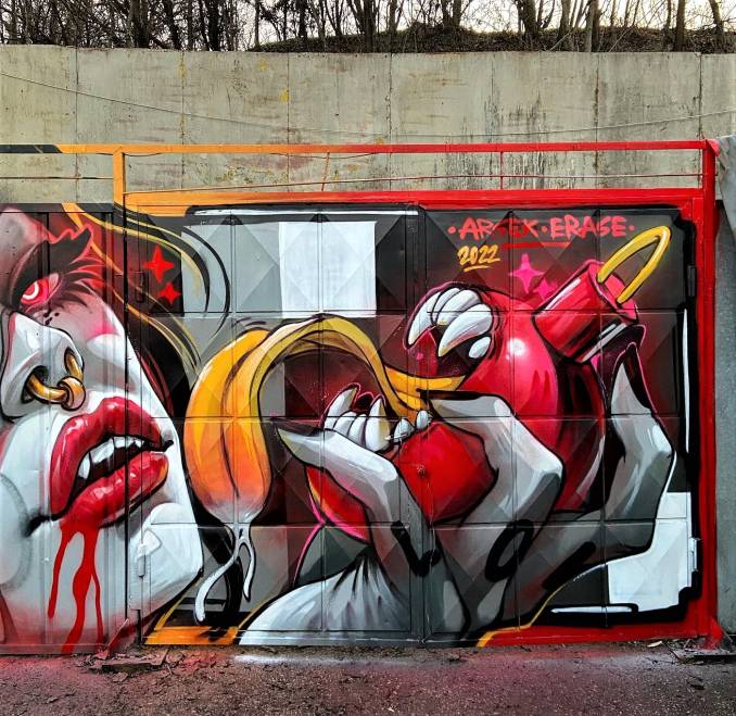 arsek - erase - street art avenue - razgrad - bulgarie