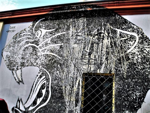 sten lex - street art avenue - rome - italie