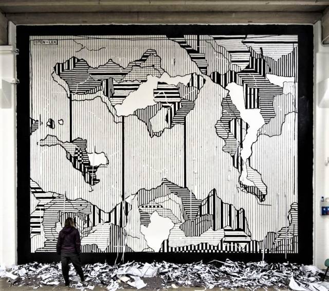 sten lex - street art avenue - modene - italie