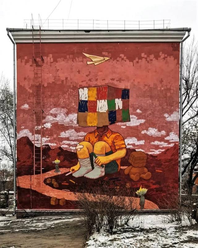 rustam qbic - street art avenue - irkutsk - russie