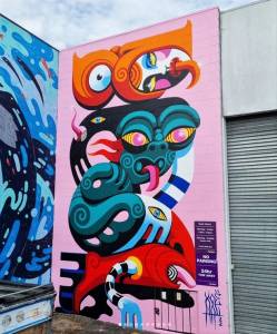 xoe hall - street art avenue - taupo - nouvelle zelande