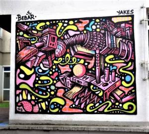 bebar - yakes - street art avenue - vitry sur seine - france