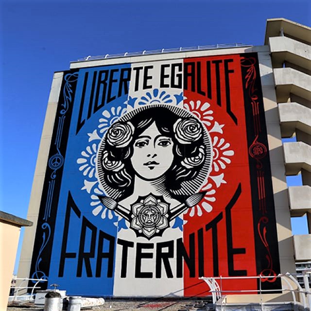 shepard fairey - street art avenue - paris - france