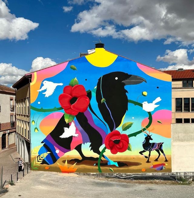 sabek - street art avenue - arevalo - espagne