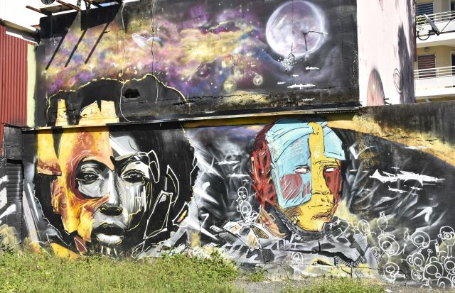 graffiti - street art avenue - point a pitre - guadeloupe - france