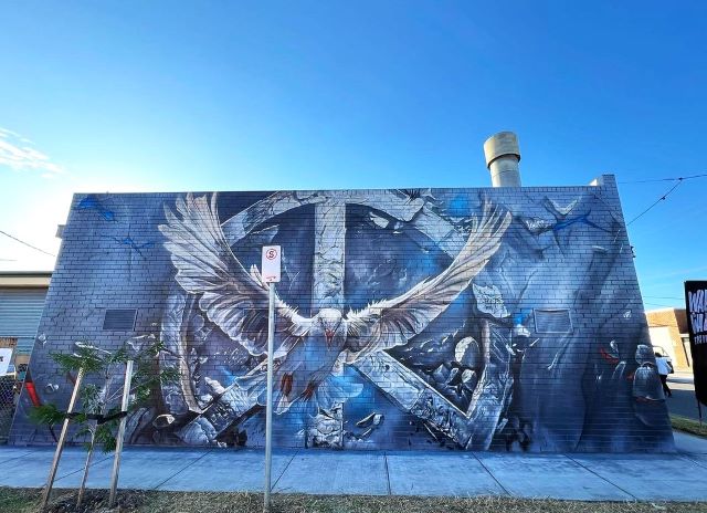 adnate - street art - avenue - mordialloc - australie