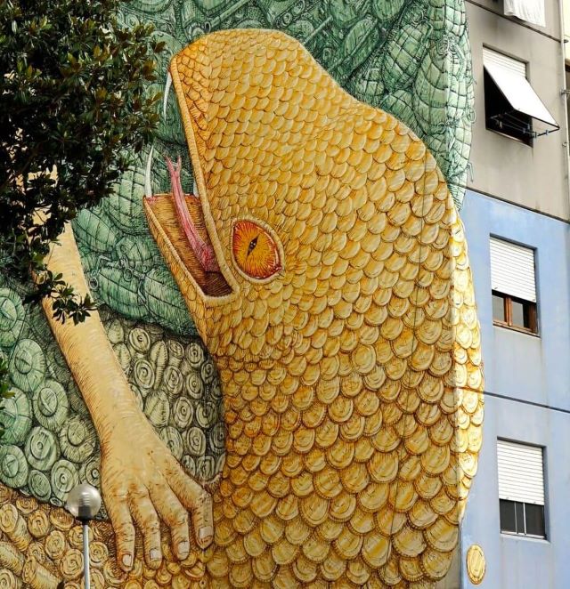 blu - street art avenue - rome - italie