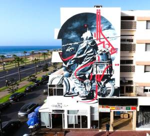 yann chatelin - street art avenue - rabat - maroc