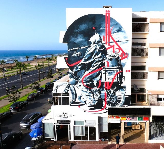 yann chatelin - street art avenue - rabat - maroc