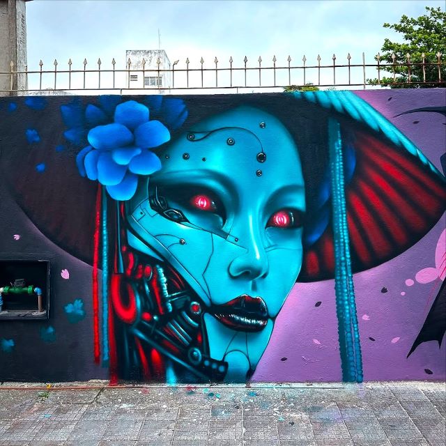 michel firma - street art avenue - florianopolis - bresil