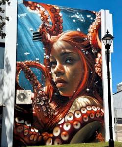 jeks one - street art avenue - hamilton - bermudes