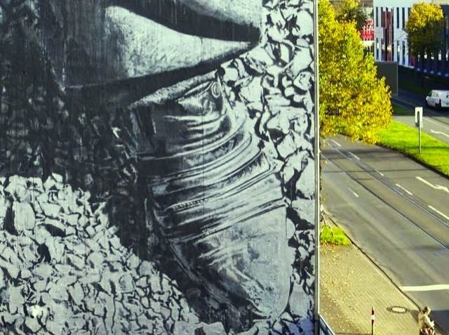 ecb - hendrik beikirch - street art avenue - dusseldorf - allemagne