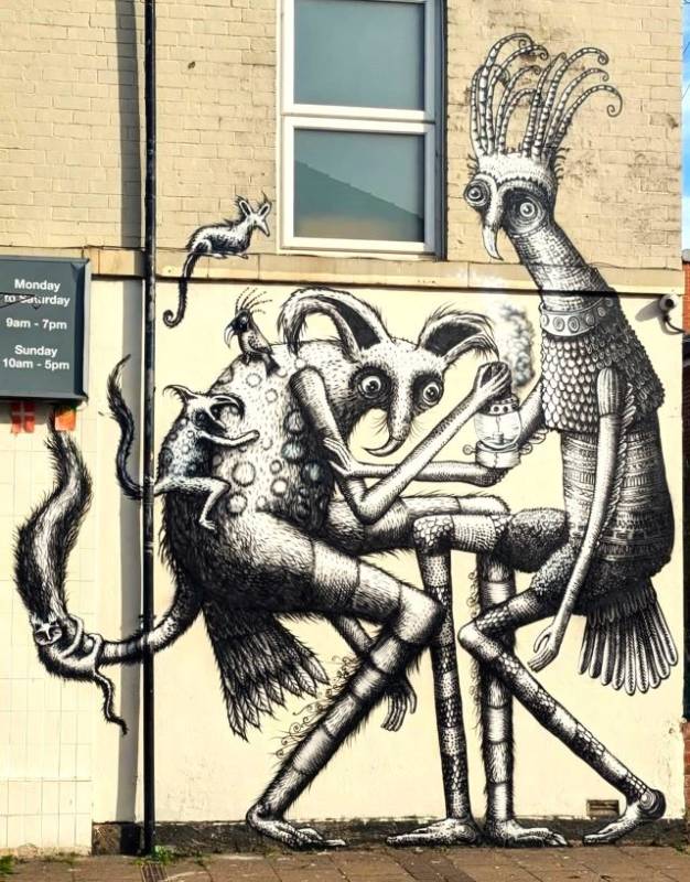 phlegm - street art avenue - sheffield - angleterre